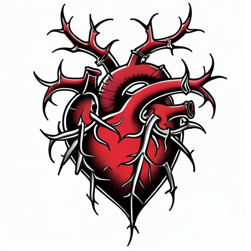 Thorned Heart Tattoo idea