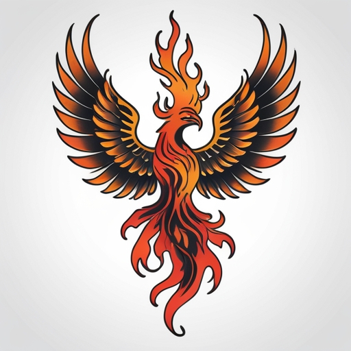 Phoenix’s Wings of Flame Tattoo idea