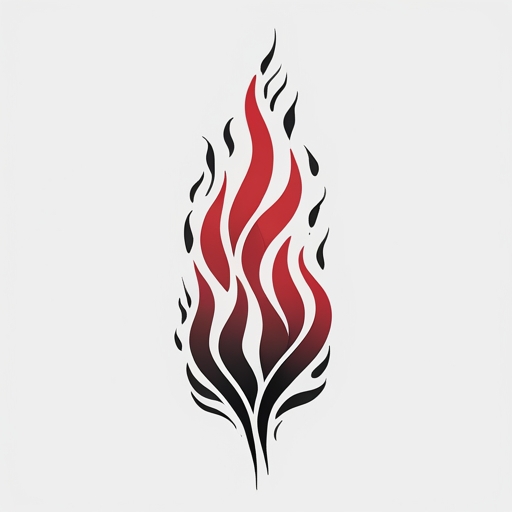 Crimson Flames Tattoo idea
