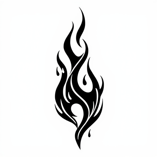 Ancient Flame Tattoo idea