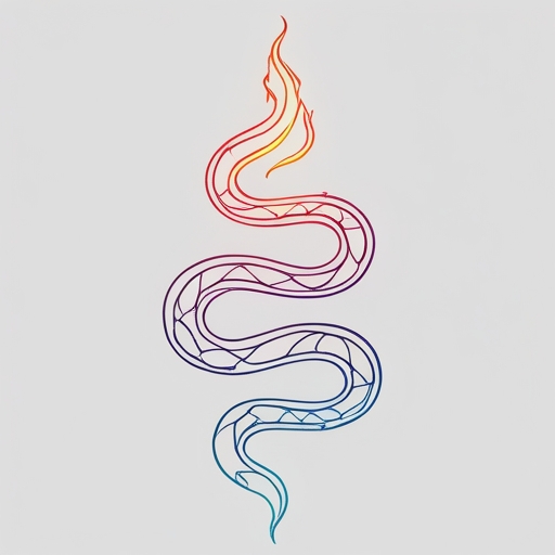 Sacred Serpent’s Firelight Tattoo idea