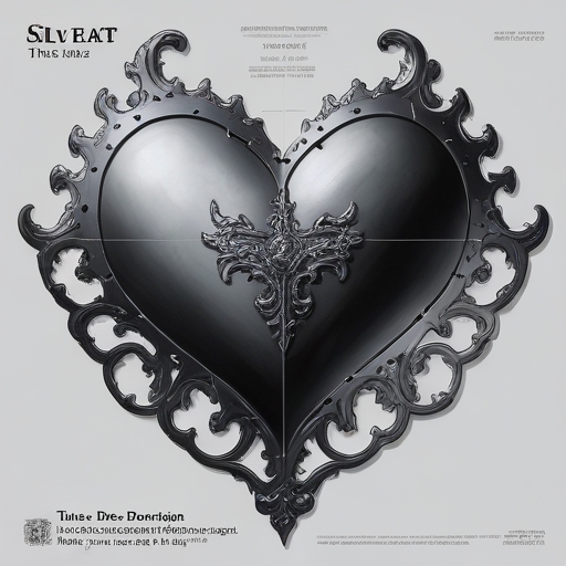 Silver Heart Tattoo idea