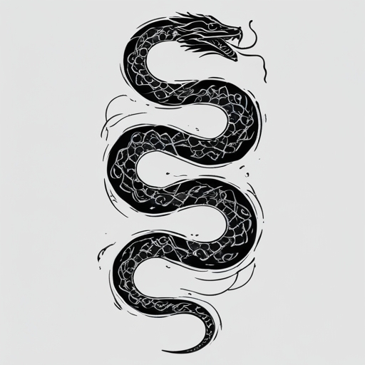 Eternal Serpent’s Path Tattoo idea