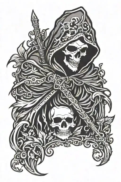 Hooded Reaper Silohuette