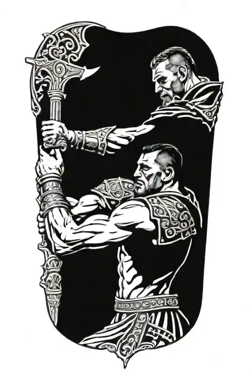 Spartacus Just Broke Free Of His Chains And Is Fighting A Roman Soldier