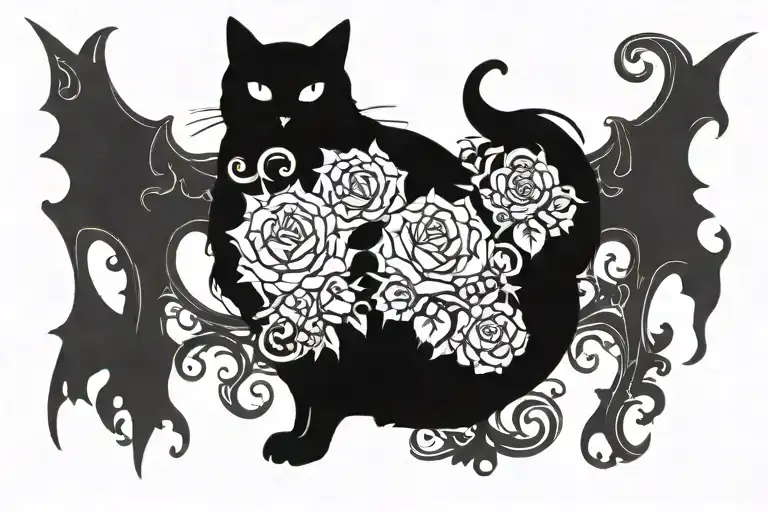 Black Cat With A Broken Soul