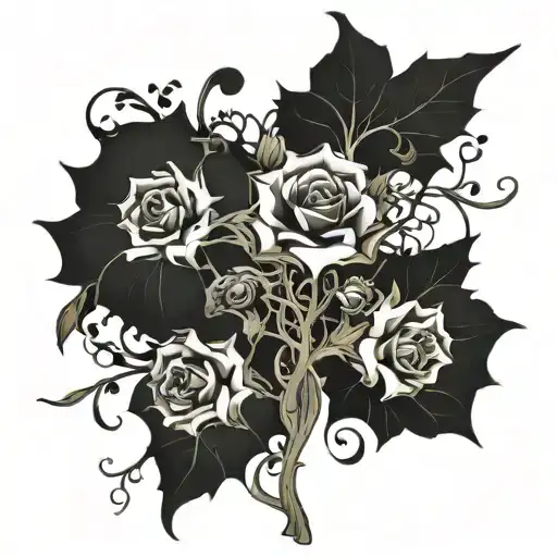 Flowers And Plant Branches