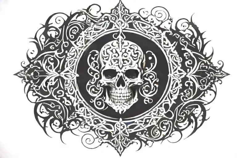 Black Out White Ink Tribal