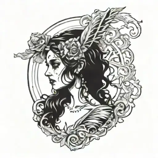 Portrait Of A Femida Goddess