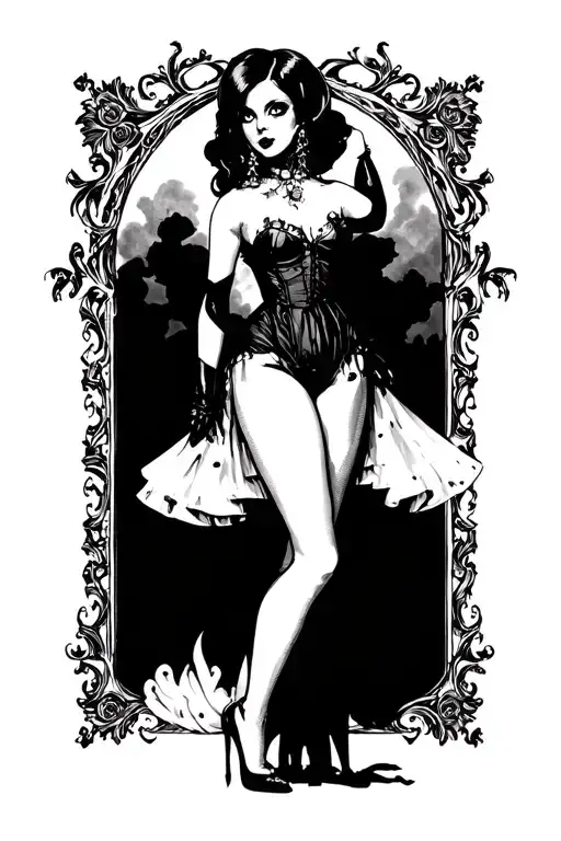 Pin-up Girl Standing Proudly