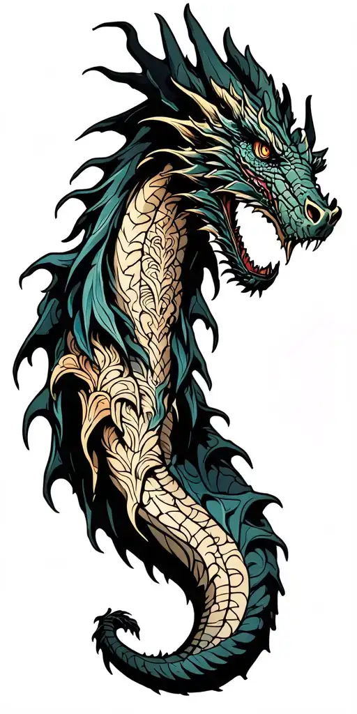 Dragons Crops All Over The Arm