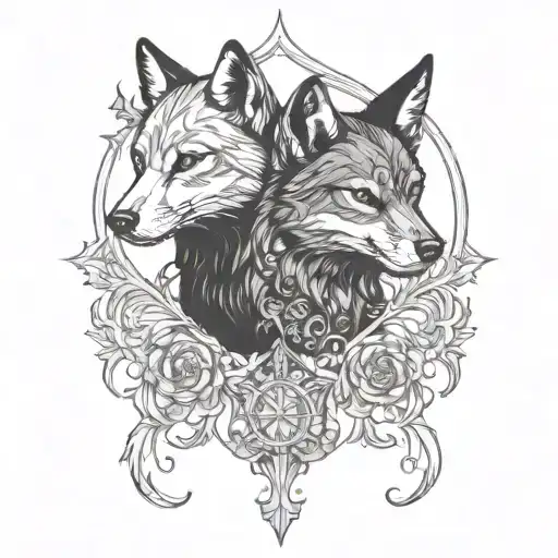 Marten And Wolf