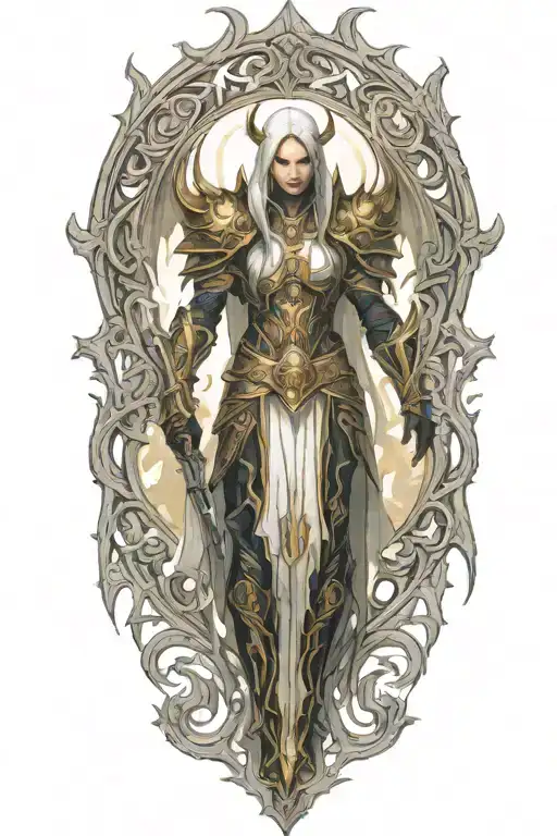 Diablo 3 Video Game Auriel In Battle