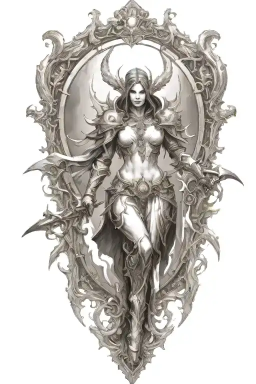 Diablo 3 Video Game Auriel In Battle