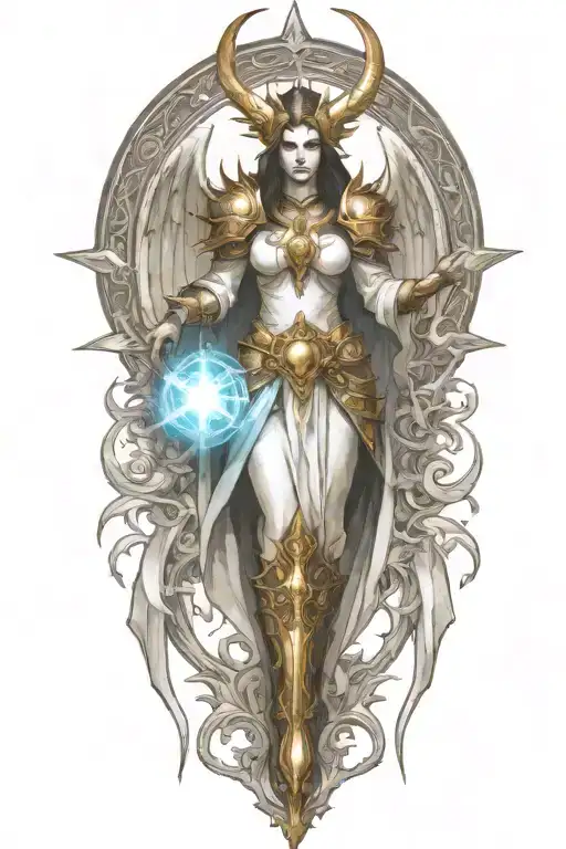 Diablo 3 Video Game Auriel In Battle