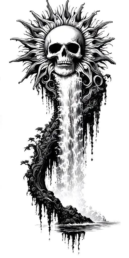 Sun Becomes A Waterfall