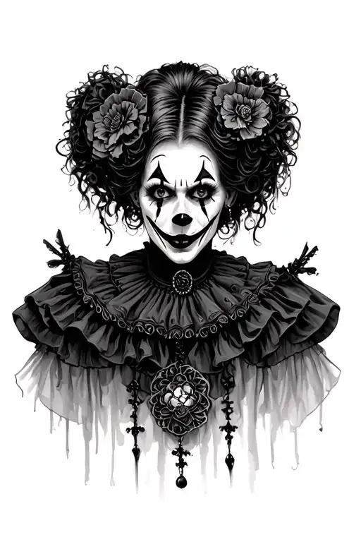 Gothic Clown Woman