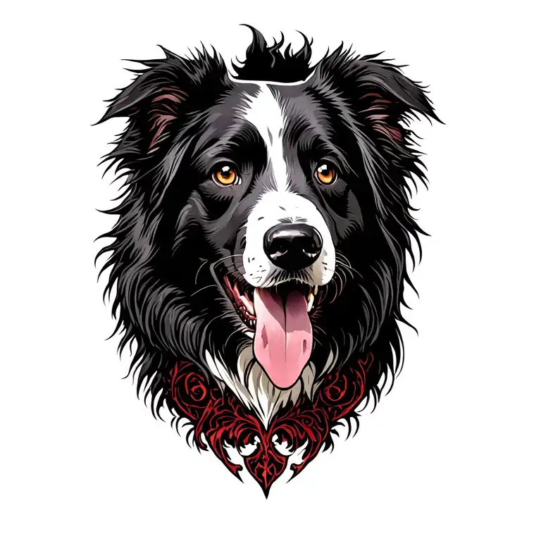Border Collie Head