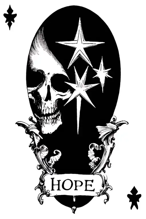 Tarot Card Shiny Star Hope