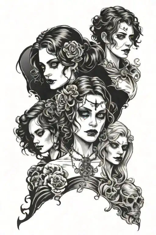 Multiple Small Portrait