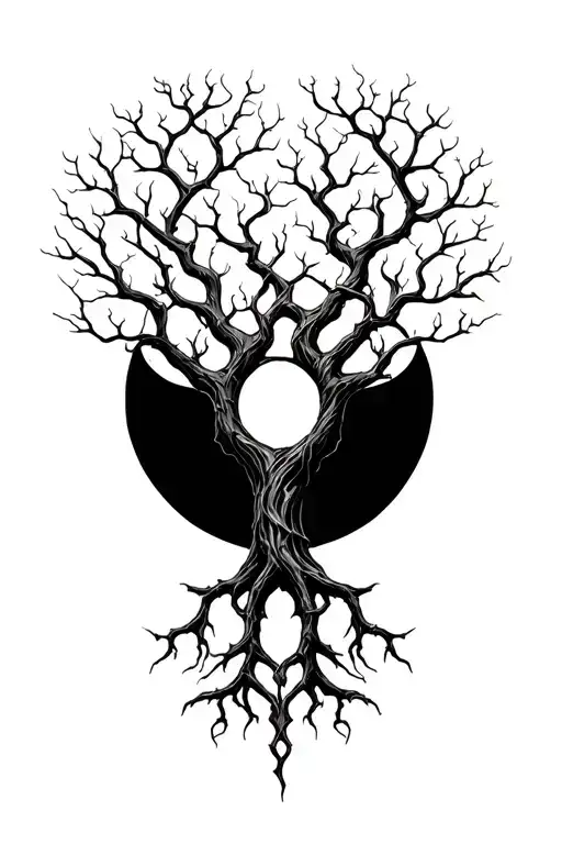 Tree Of Life Intertwined Within Its Intricate