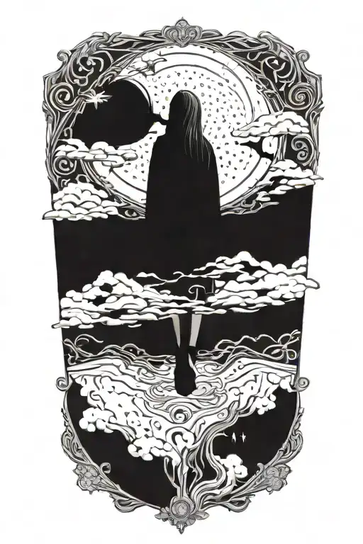 Heaven Opening Her Coat To Reveal Hidden Galaxies