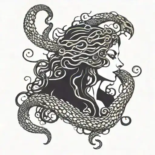 Medusa With Evil Snakes