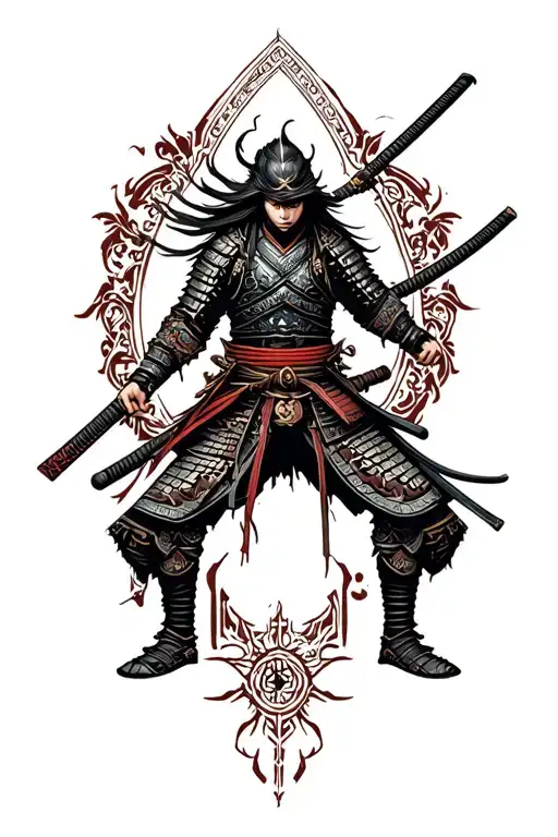 Samurai With Katana