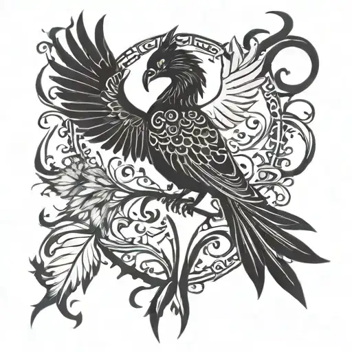 Phoenix Rising From The Ashes