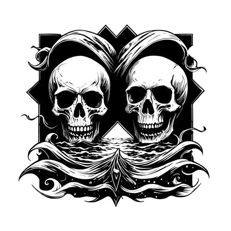 Skull Subtle Ocean Them