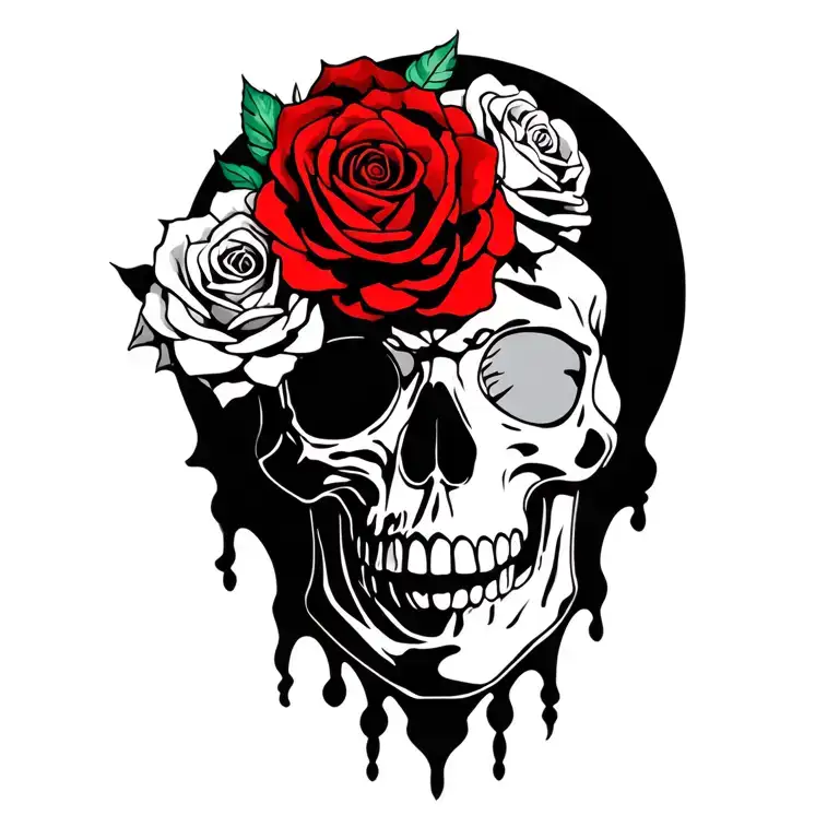 Skull And Roses