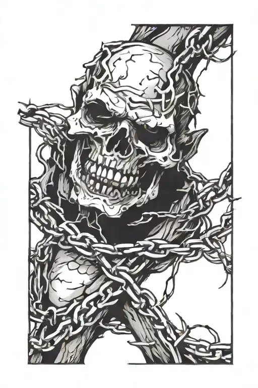 Fist Facing Barbed Wire