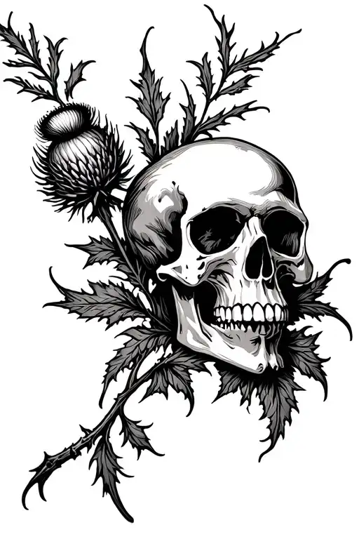 Skull And Thistle