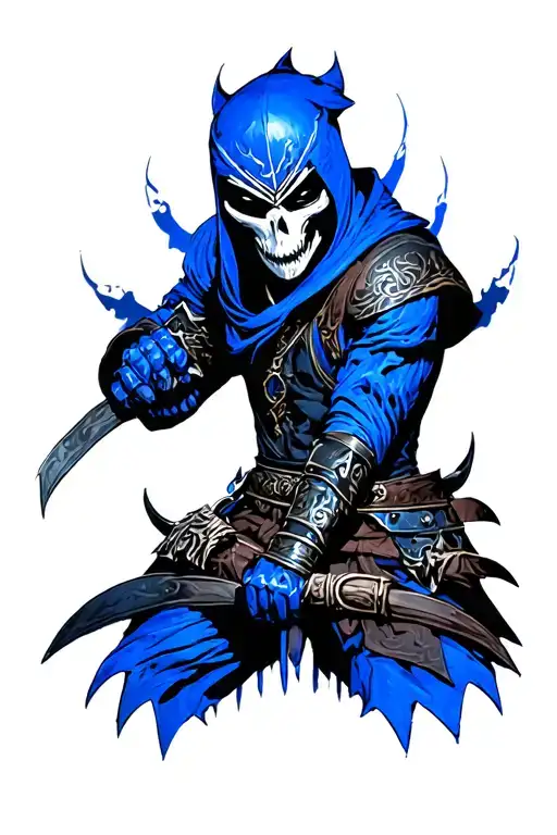 Sub Zero Mortal Kombat Blue