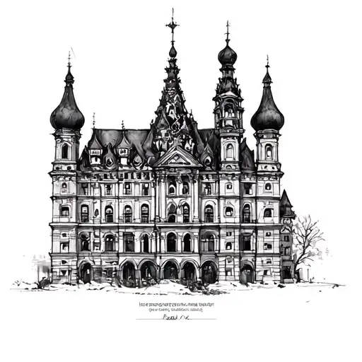 Soviet Architecture Sketch
