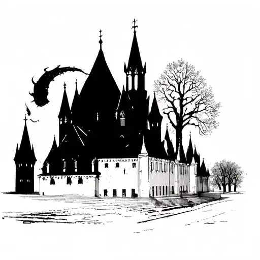 Soviet Architecture Tattoo Design