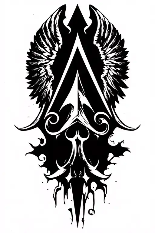 Assassins Creed Symbol With Wings