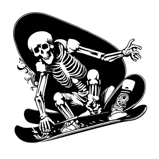 Snowboarding Skeleton