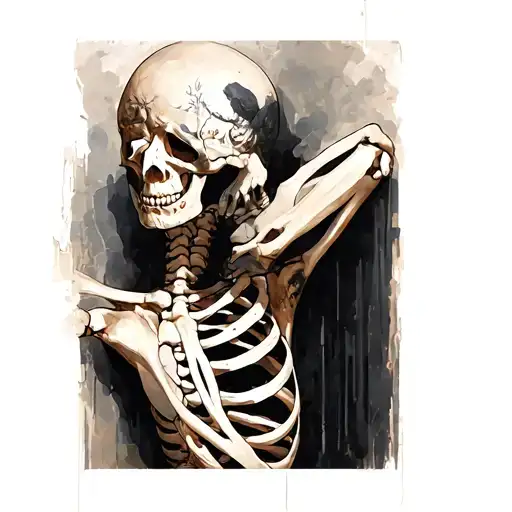 Skin Claude Off Body To See Skeleton Underneath