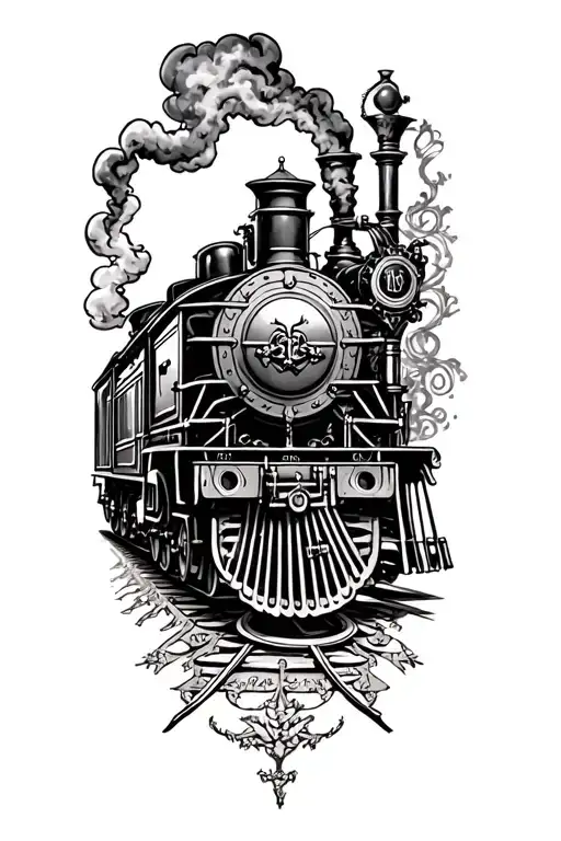 Steam Train Traveling