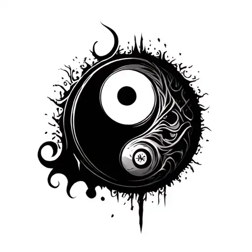 Ying Yang Round Logo Incorporated