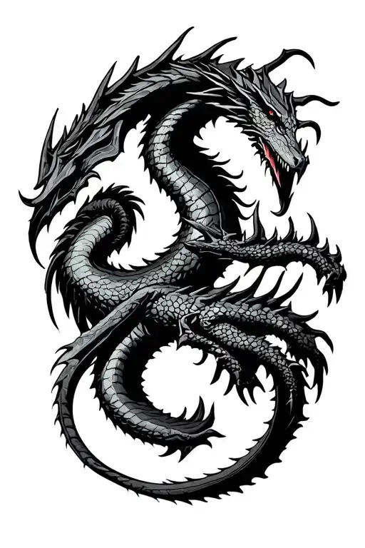 Jormungand On The Whole Frame Mythology Symbols In Background