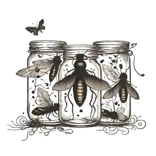 Fireflies In A Jar