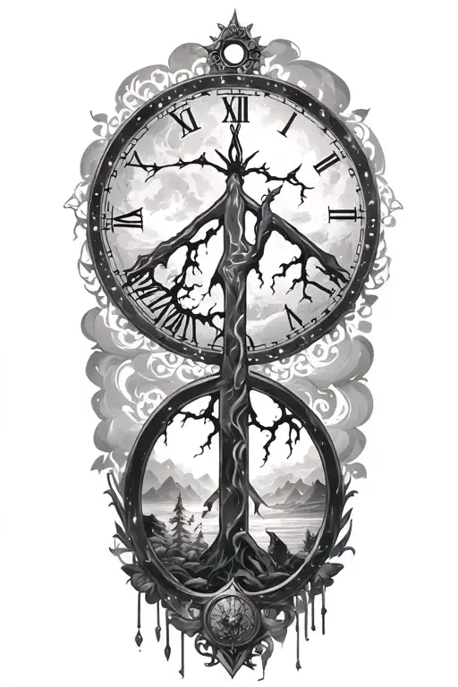 Peace And Lightining Storm And Time And Nature