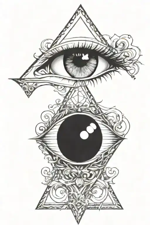 Illuminate Eye In Triangle