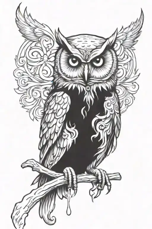 Owl With A Joint