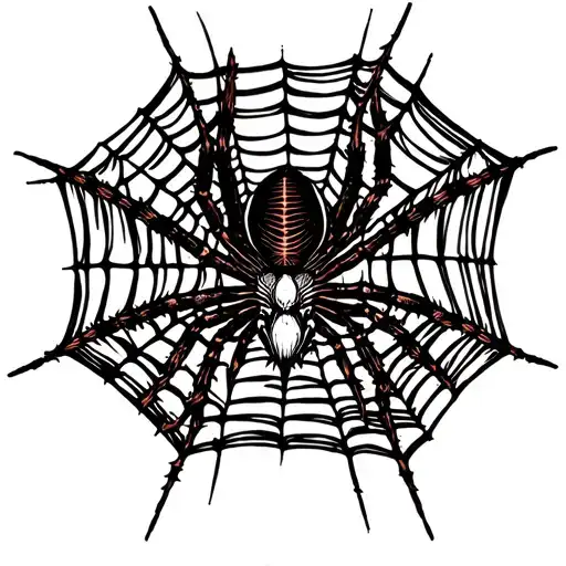 Spider On Web Asymetrical