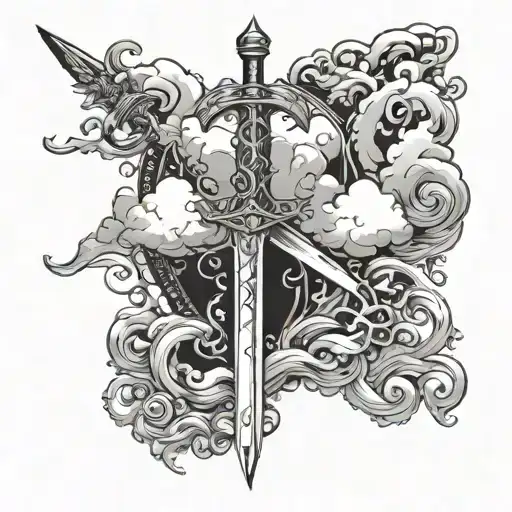 Clouds With Sword