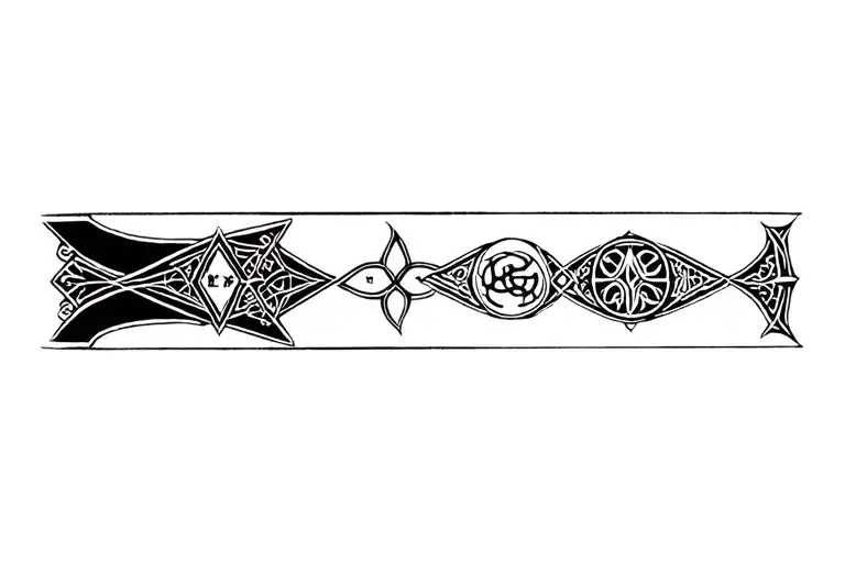 Symbol Around Wrist Band