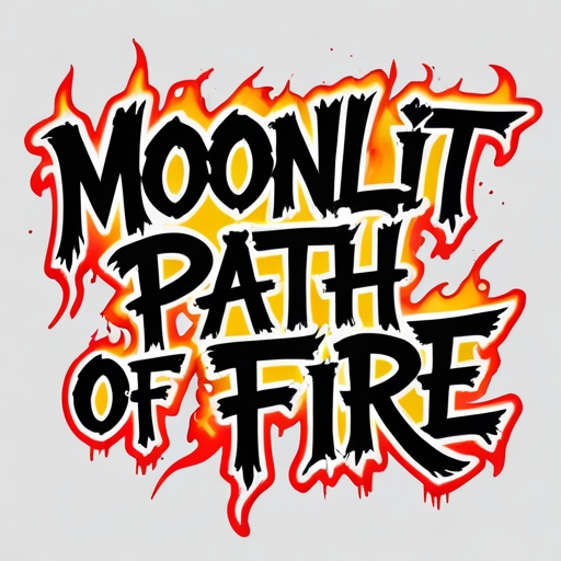 Moonlit Path of Fire